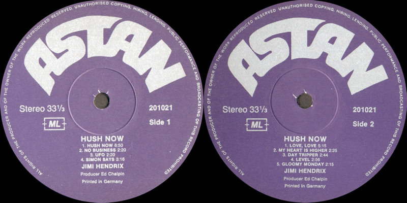 Discographie : Enregistrements pré-Experience & Ed Chalpin - Page 6 10LPKassetteAstan201021HushNow_zps190f4c16