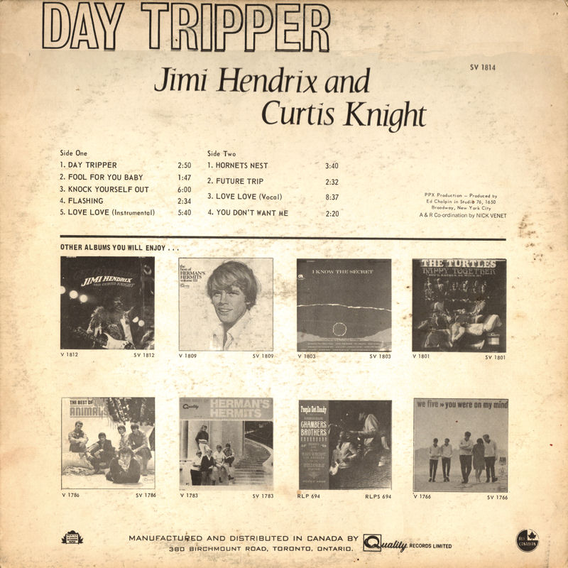 Discographie : Enregistrements pré-Experience & Ed Chalpin - Page 6 QualitySV1814-DayTripperCanadaBack_zps70973926