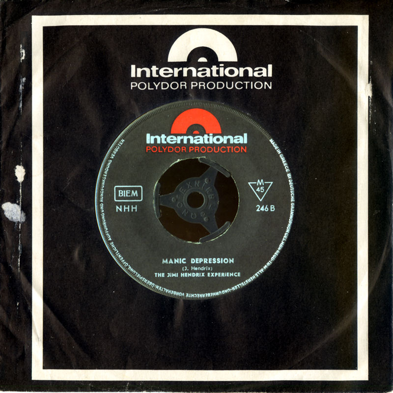Discographie : 45 Tours : SP, EP, Maxi 45 tours - Page 9 1967%20Polydor%20International%20246-FoxyLady-ManicDepressionBack
