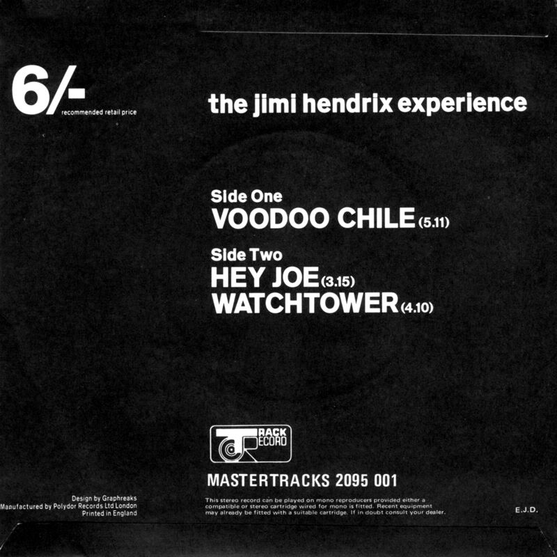 Discographie : 45 Tours : SP, EP, Maxi 45 tours 1970%20Polydor%202095001VoodooChile-HeyJoe-AllAlongTheWatchtowerBack