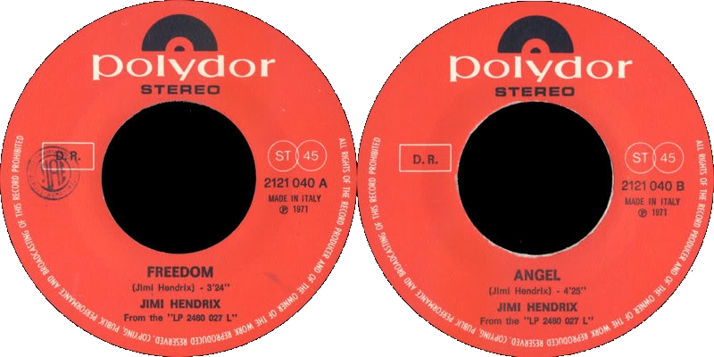 Discographie : 45 Tours : SP, EP, Maxi 45 tours - Page 6 1971%20Polydor%202121040-Freedom-AngelLabelItalie