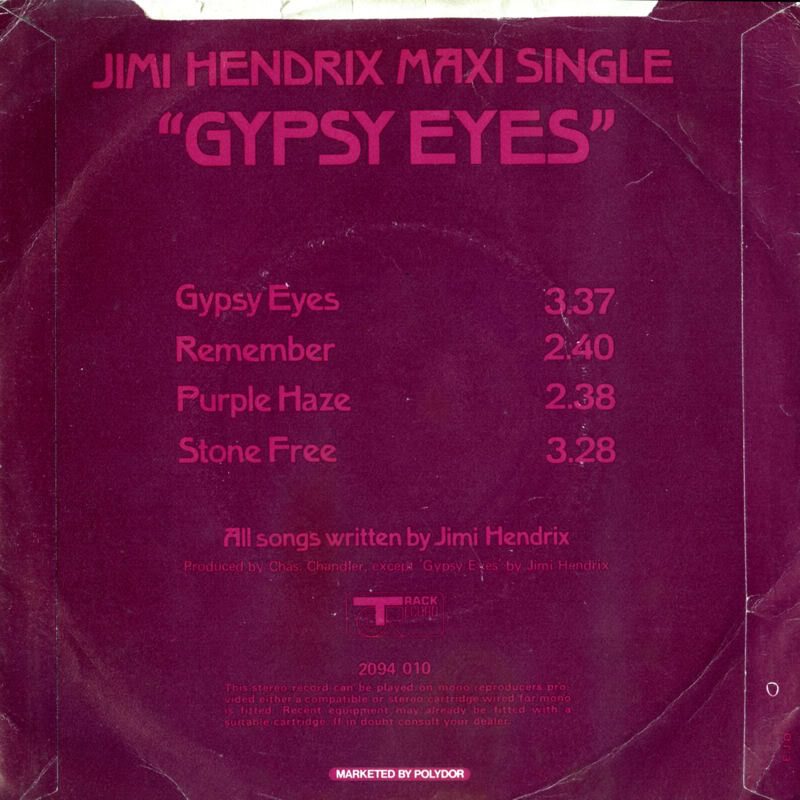 Discographie : 45 Tours : SP, EP, Maxi 45 tours - Page 3 1971%20Track%202094010-GypsyEyes-Remember-PurpleHaze-StoneFreeBack