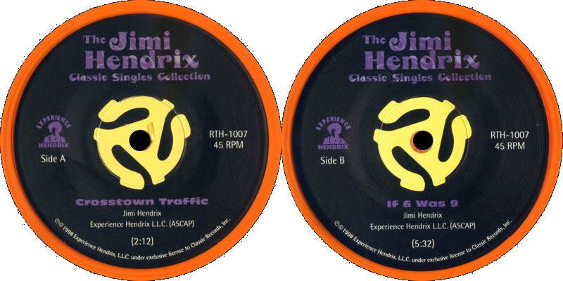 Discographie : 45 Tours : SP, EP, Maxi 45 tours - Page 2 1998%20Experience%20Hendrix%20RTH-1007-CrosstownTraffic-If6Was9Label