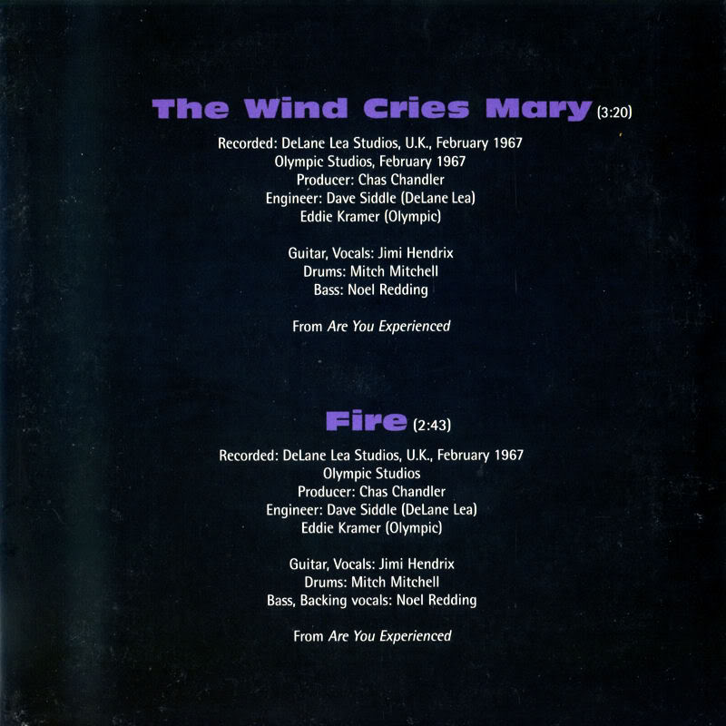 Discographie : 45 Tours : SP, EP, Maxi 45 tours - Page 2 1998%20Experience%20Hendrix%20RTH-1007-TheWindCriesMary-FireBack