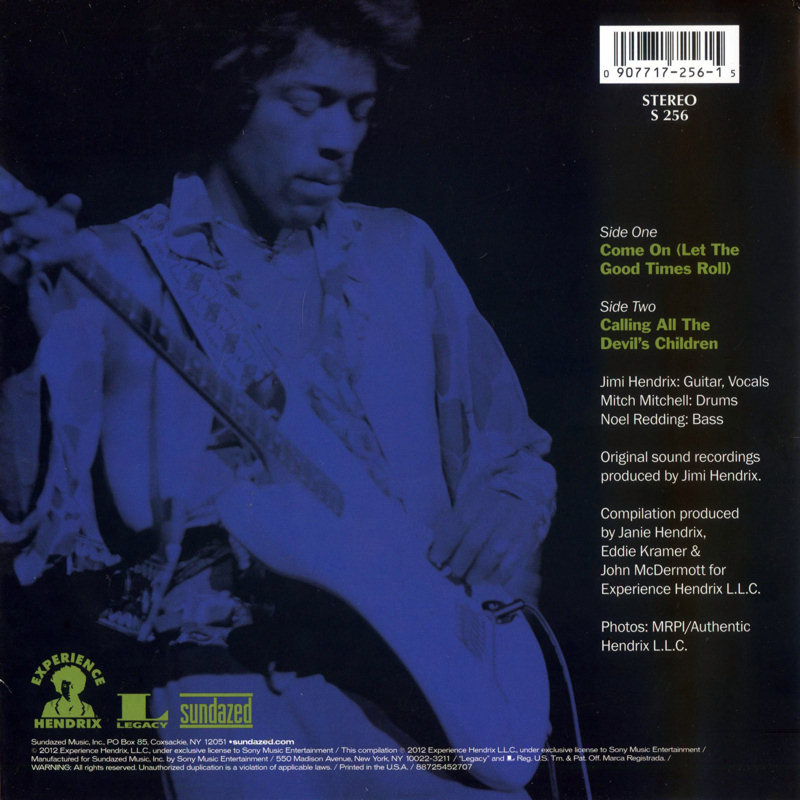 Discographie : 45 Tours : SP, EP, Maxi 45 tours - Page 9 2012%20Sundazed%20S256%20ComeOn-CallingAllTheDevilsChildrenBack